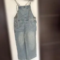 ライトブルー デニムオーバーオール　サイズ0