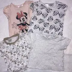 ベビーTシャツ4枚セット70 ミニー・プーさん