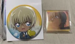 名探偵コナン 安室透　缶バッジ　コナンプラザ　特典