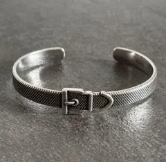 バングル　シルバー925刻印　メキシカン　ヴィンテージ　ベルトデザイン