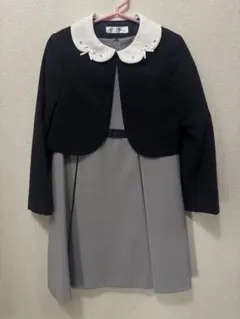 フォーマルドレス ジャケット付き 130cm ネイビー・グレー