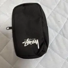 Stüssy ポーチ ブラック カラビナ付き