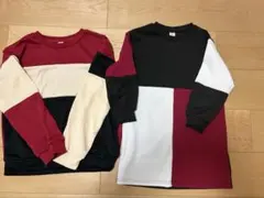 SHEIN コーデ　長袖カットソー＆ワンピース