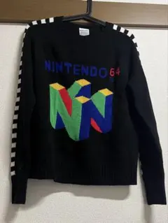 NINTENDO 64 ロゴ トレーナー 黒