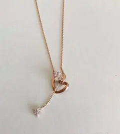 ヴァンドーム青山 ピンクゴールド ハート ネックレス