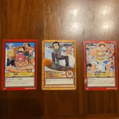 원피스 カードダス ルフィ&チョッパー 旧裏 スノーホビー 出航 一騎打ち
