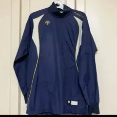 人気部活 DESCENTE ウィンドシャツ サッカーピステ ネイビー メンズSのサムネイル