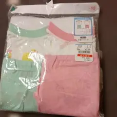 女の子半袖パジャマセット 90サイズ 2枚セット ピンク・ミント　未使用
