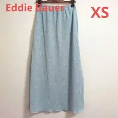 Eddie Bauer 水色 花柄 フレアスカートのサムネイル