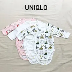【UNIQLO】ユニクロ 綿100%ボディスーツインナー 3点セットまとめ売り