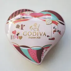 GODIVA チョコレート 缶 のみ ハート缶 バレンタイン