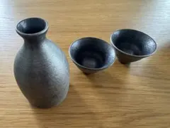 酒器セット 徳利1点 ぐい呑み2点 陶器