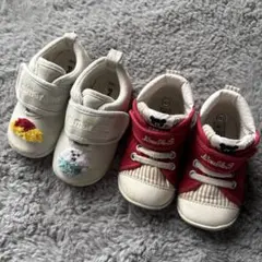 ミキハウス　ベビーシューズ13cm.14cm2点セット 女の子　男の子
