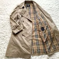 Burberry バーバリー ベルト付 トレンチコート ノバチェック ベージュ