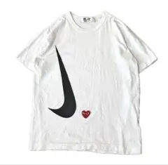 コム デ ギャルソン プレイ ナイキ コラボ Tシャツ レディースL ハート 白のサムネイル