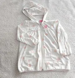 お値下げ美品　ミキハウス　ホットビスケッツ　ジップアップパーカー