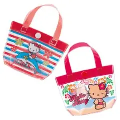 ♡新品♡サンリオ ハローキティ プールバッグ風 ミニポーチ ガチャ 2点セット