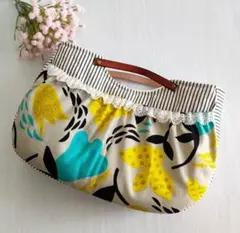 《ダンシングフラワー》バックインバック！トートバックの整理にかごバッグにも!!