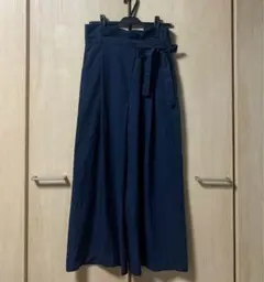 ZARA ウエストリボンワイドパンツ　M