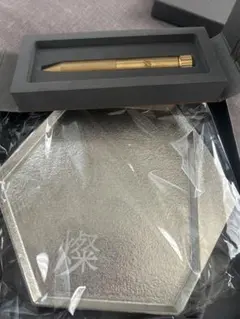 ジャイアンツ燦燦会　 能作　錫　プレート ゴールドボールペン セットのサムネイル