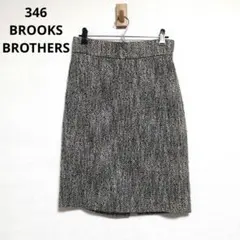 ブルックスブラザーズ　ひざ丈スカート　金ラメ　スリット【XLサイズ】