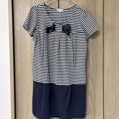 マタニティ 授乳服　半袖ポロシャツ　L