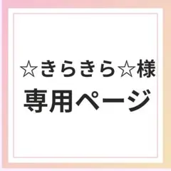 ☆きらきら☆様専用ページ