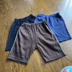 ハーフパンツ　3枚セット　男女OK   80cmと90cm