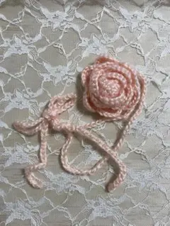 バラチョーカー　ピンク　ハンドメイド