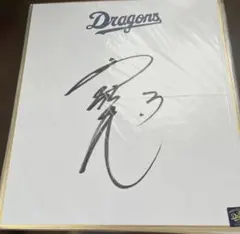 中日ドラゴンズ　色紙寄書　ゴールデン　金色　1997 中日球団承認　非売品　レア 2026年最新】中日ドラゴンズ サイン色紙の人気アイテム - メルカリ