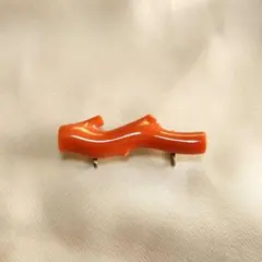 帯留め　珊瑚