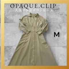 ⚠️本日限定価格‼️ 極美品❤️OPAQUE.CLIP ライトグリーン ワンピース　M