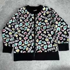 ANAP KIDS 総柄ロゴジップトレーナー110黒お買い得‼︎