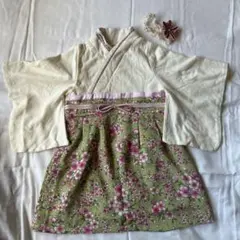 【ヘアバンド付き】SWEET MOMMY 袴ロンパース80cm