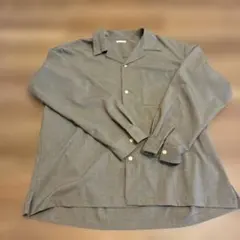 オープンカラーシャツ 長袖