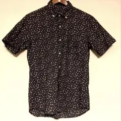 freaks store小花柄 半袖シャツ ボタンダウン ネイビーsizeM38のサムネイル