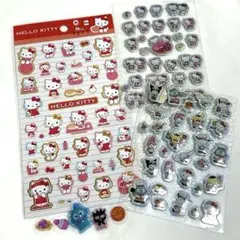 サンリオキティ　ぷくっとシール　キャンドゥ　ハンギョドンうるちゅるおすそ分け付きのサムネイル