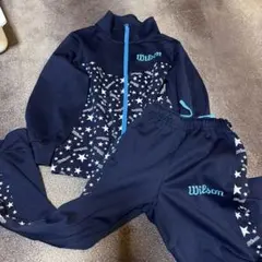 Wilson 星柄ジャージセット ネイビー