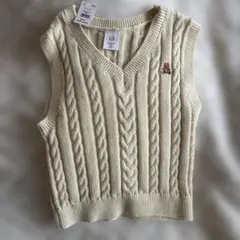 ✴︎新品✴︎GAP ケーブルニット Vネックベスト