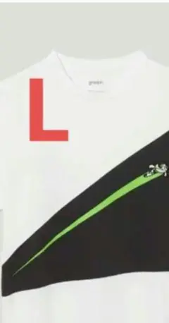 新品 パワーパフガールズ Tシャツ L ホワイト/ブラック グラニフ 刺繍