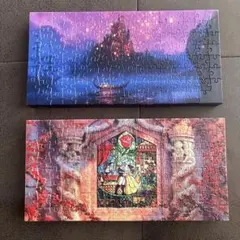 キャンバス　パズル　ディズニー　 ラプンツェル&美女と野獣