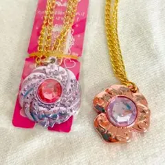 セボンスター　チャーミーパクトb フラワーブローチ　ネックレス