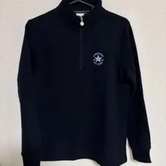 本日発送！CONVERSE ネイビー ハーフジップスウェット