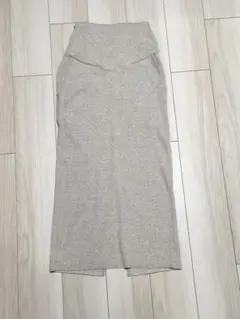 andme アンドミー スカート セルフカット リブタイトスカート　マタニティ