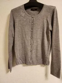 INTER PLANET グレー ニットセーター　薄手