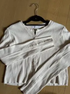 JEANASIS リブカーディガン ホワイト