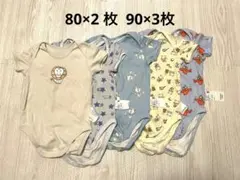 ユニクロ ベビー ロンパース　80&90 5枚セット