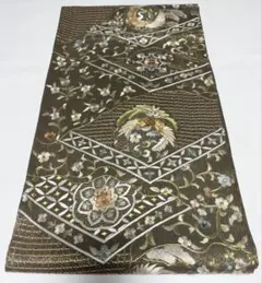高級 袋帯 正絹 六通柄 汕頭刺繍 蘇州刺繍 中国刺繍 金通し 訪問着 留袖