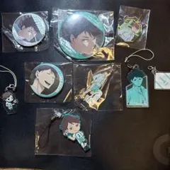 ハイキュー!! 缶バッジ 及川徹 キーホルダーまとめ売り