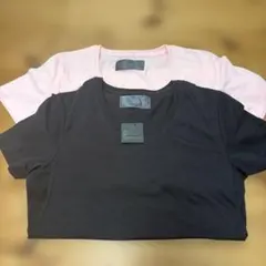黒とピンクのTシャツセット Sサイズ